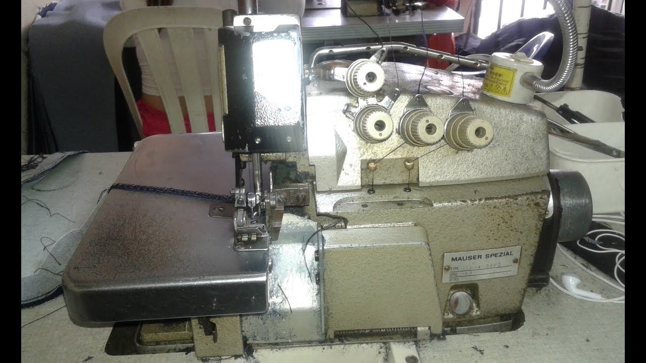 Mauser Spezial 515-4-38P2 overlock, tiempos máquina de coser fileteadora sewing machine