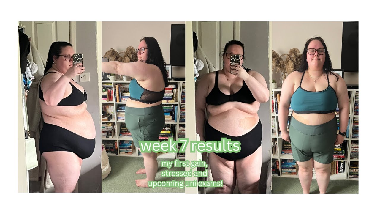 week 7 on mounjaro: my first gain, stressed and upcoming uni exams!