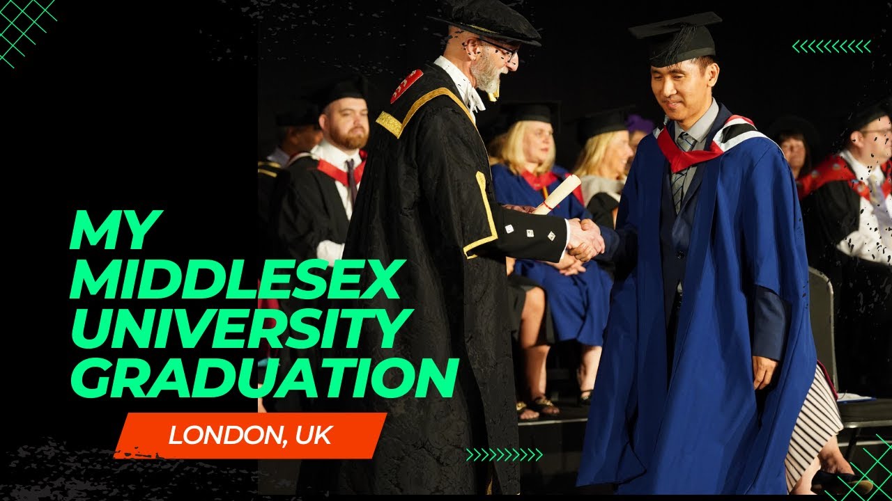 My graduation at Middlesex University, in the city of London, United Kingdom
