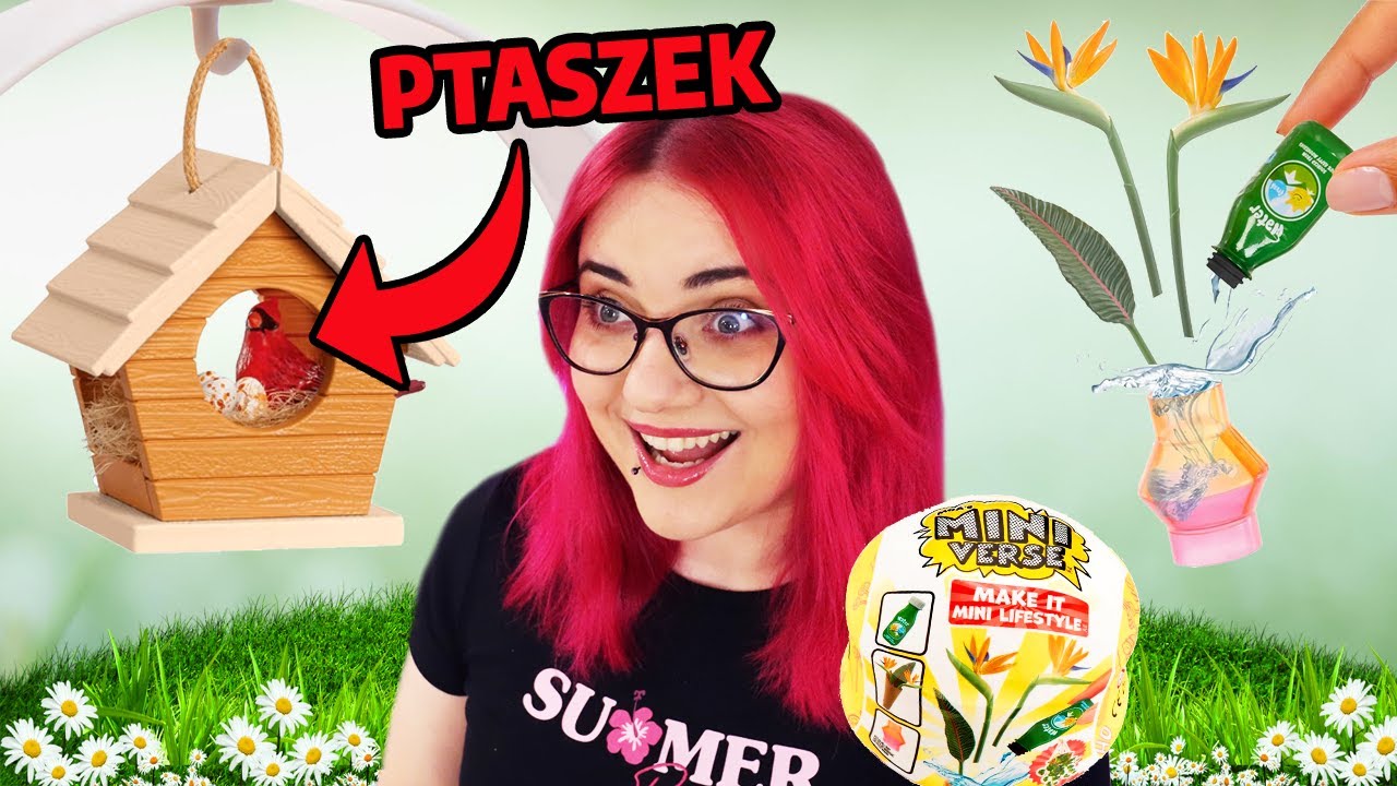 Zrobiłam MINI DOMKI dla PTASZKÓW i ROŚLINKI 🐦 DIY NIESPODZIANKI Miniverse Lifestyle