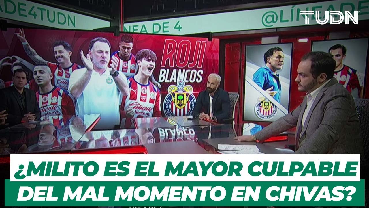 &iexcl;CRISIS EN CHIVAS! El P&Eacute;SIMO arranque de Milito y las semis de Leagues Cup | Resumen L&iacute;nea de 4