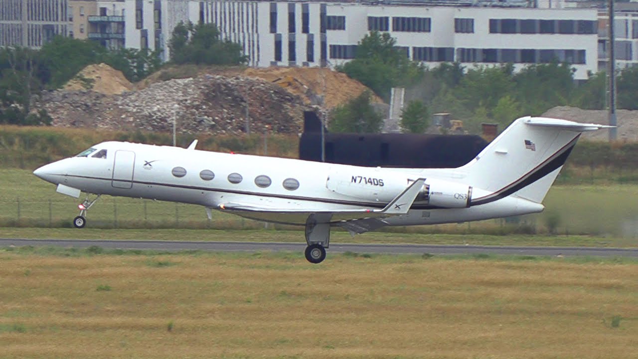 Gulfstream 3 N714DS TAKE OFF @BER BERLIN BRANDENBURG AIRPORT