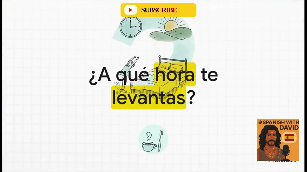 Daily Routine in Spanish / La rutina en español