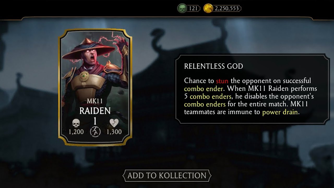 Mk Mobile Mk11 Raiden Challenge