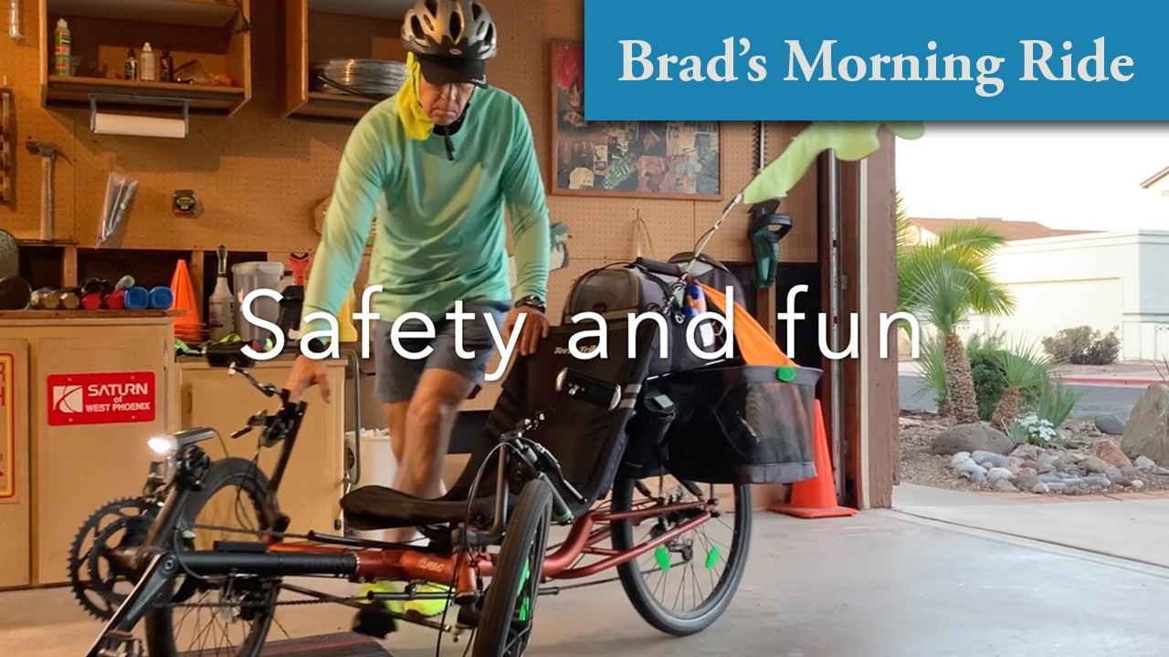 The balance between safety and fun, on a recumbent trike - POV