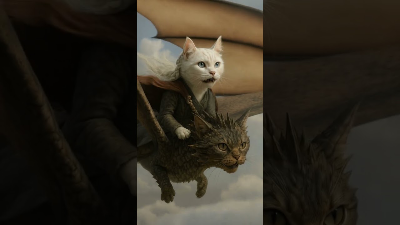 Mother of Kittens Has Arrived 😼🐉 #shorts #cat #pawlywood #DaenerysCat #GameOfMeows #MotherOfFluff