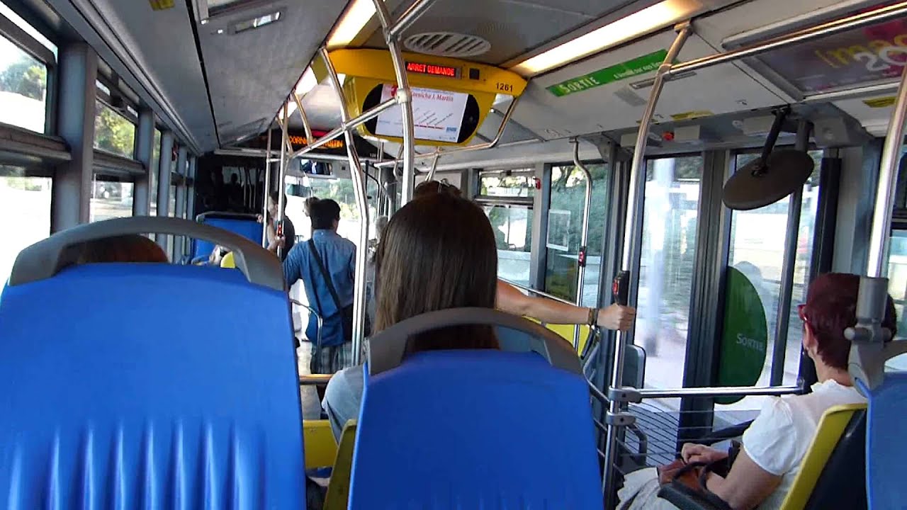 Inside A Marseille Route 83 Bus 1 July 2014