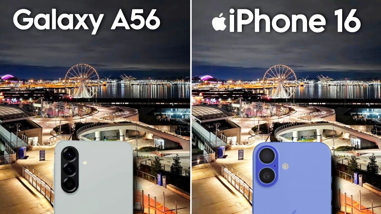 Сравнение тестов камер Samsung Galaxy A56 и iPhone 16