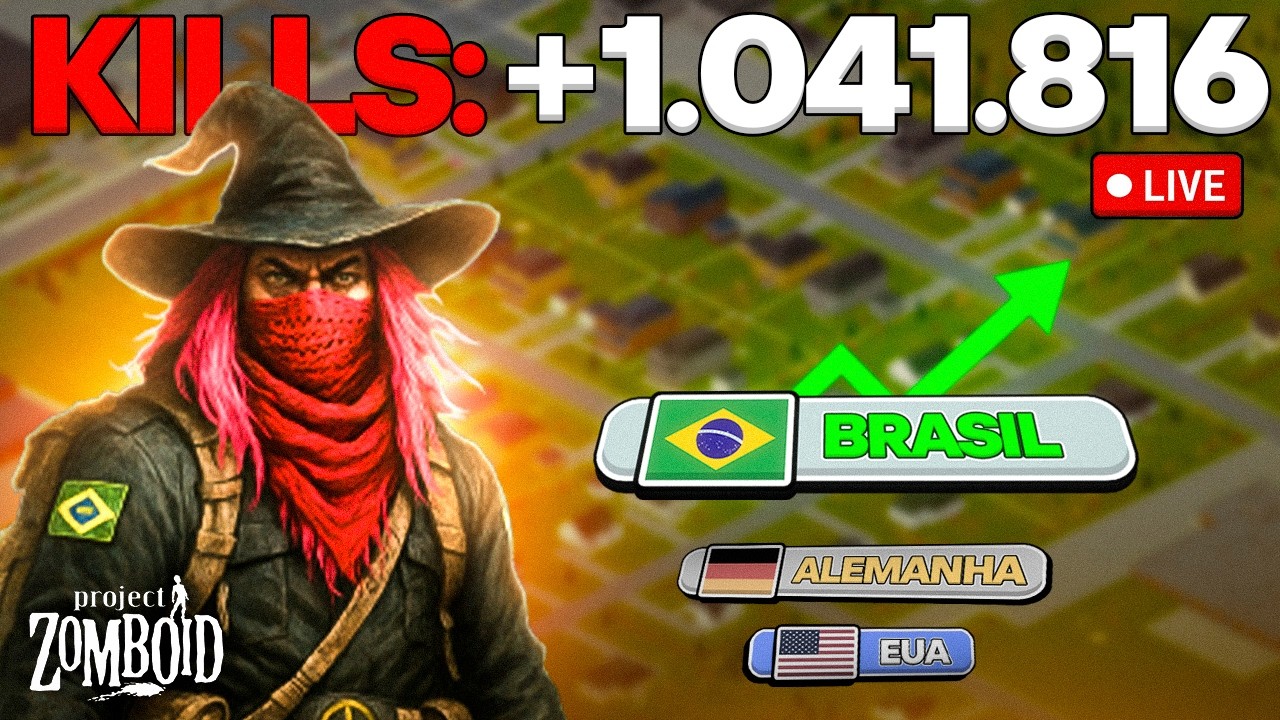 🔴 AO VIVO | 1.041.816 KILLS  8 anos de Sobrevivência | O MUNDIAL DE ZOMBOID 🇧🇷