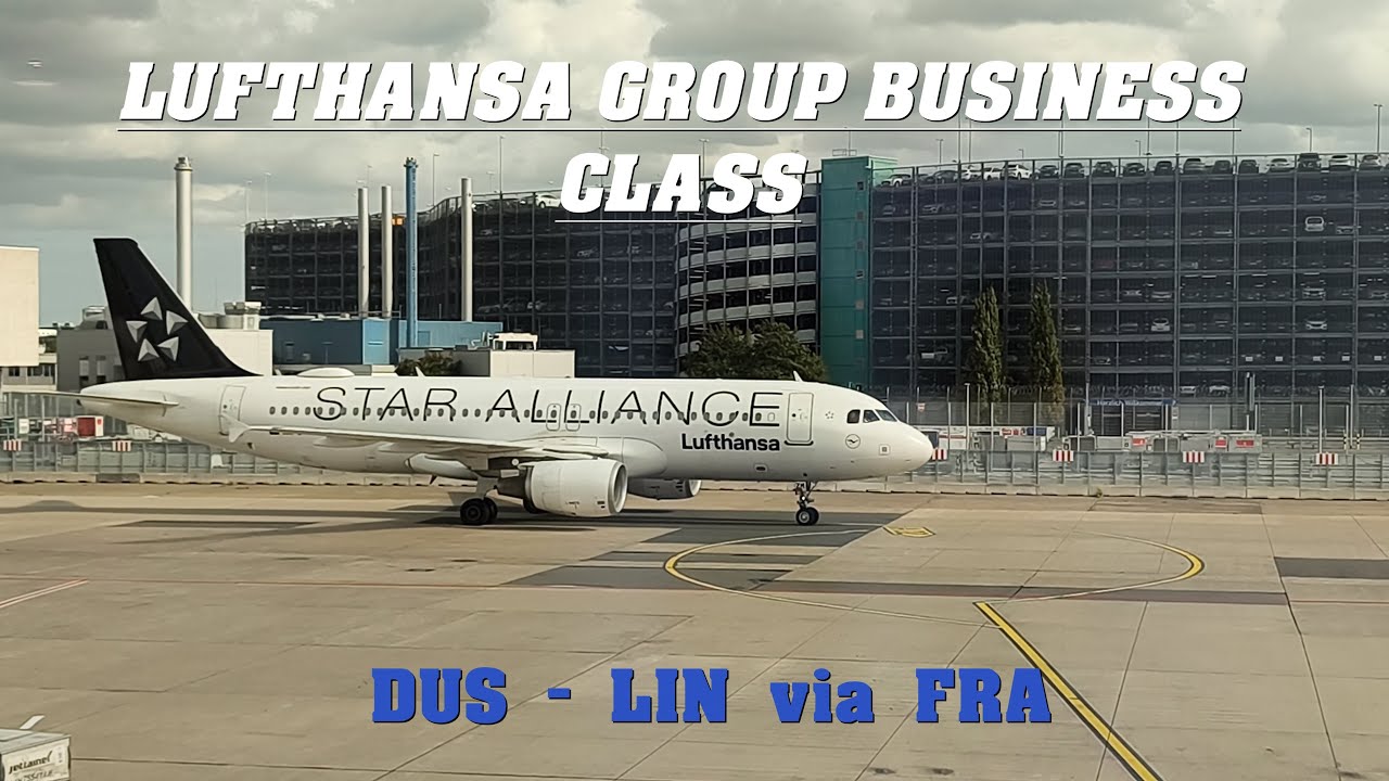 Lufthansa Group Business Class A320 & E195 Dusseldorf - Milan (Linate) via Frankfurt