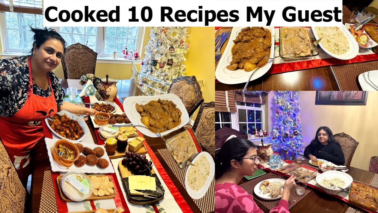 Prepared A Feast For My Guest | Made 10 Recipes | Indian Guest Menu #simplelivingwisethinking