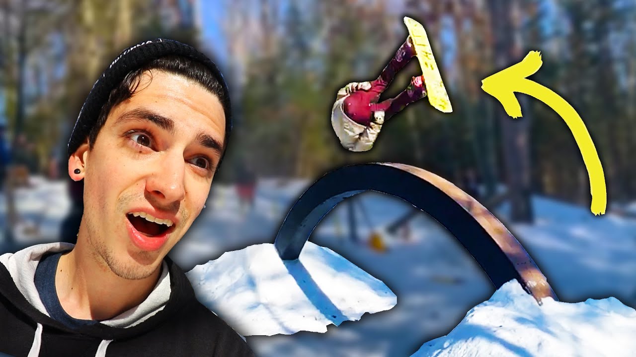 INSANE BACKYARD SNOW SKATEPARK?!