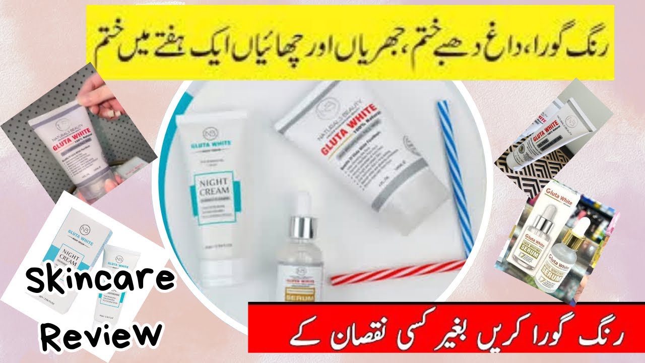 Natural beaut Gluta White |Best Whitening Serum for Skin, How to Use it for Dark Spots &Pigmentation