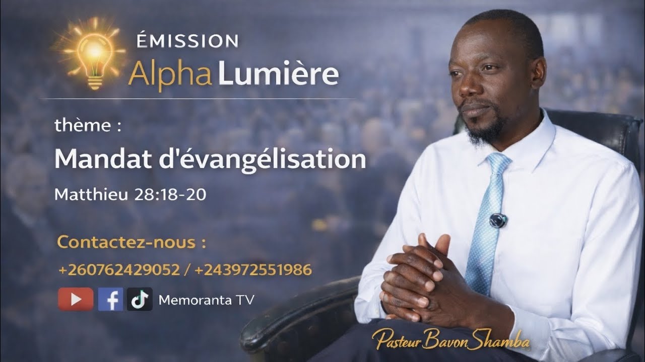 Le mandat d'évangélisation. Part.4 |Pasteur Bavon Shamba