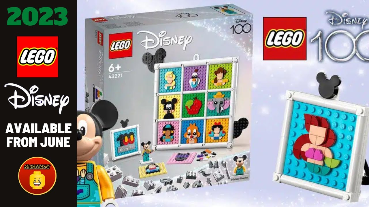 LEGO 43221 Disney 100 years of Disney Animation Icons: New wall decoration with 72 motifs presented.