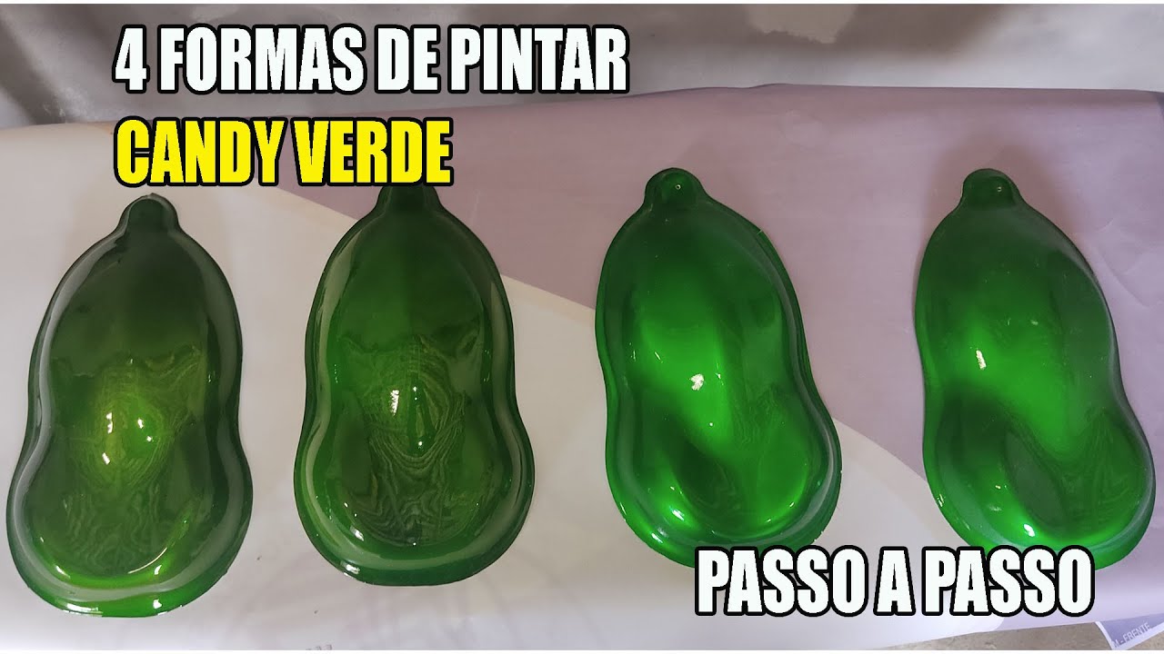 4 Formas de pintar candy verde, pintura candy