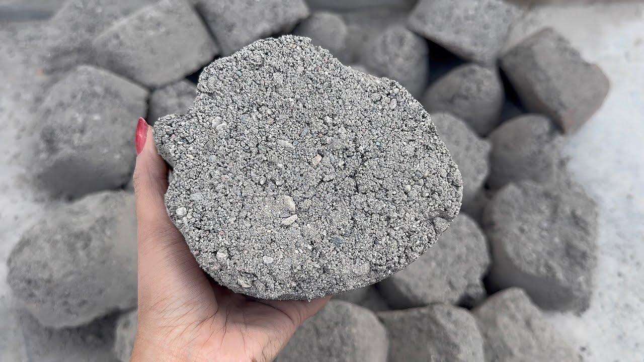 New crumbling video of black &white grainy texture full dry floor crumbling 🔥crunchy 🥳texture