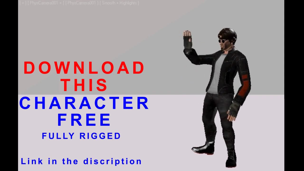 Free Fully Rigged 3D Character to Download - Micheal (3ds Max Bip)