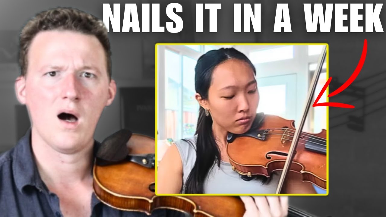 She Hasn't Played Violin For 10 Years | Pro Violin Teacher Reacts to Relearning the Violin in a Week