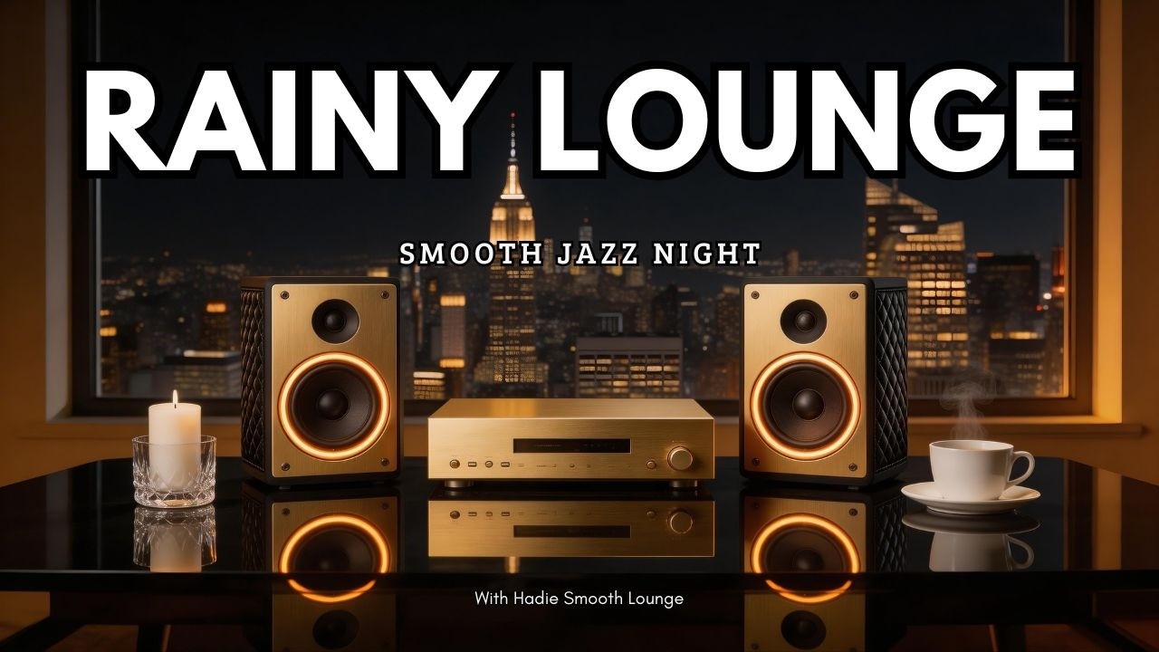 Smooth Jazz & Soulful R&B 🎷 | Cozy Rainy Night City View with Relaxing Jazz Lounge Vibes