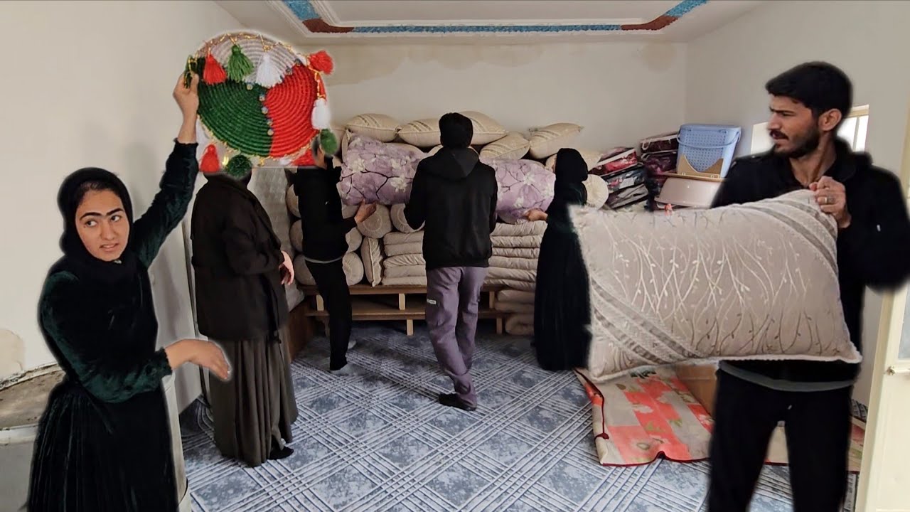 Our roof collapsed! Urgent transfer of belongings to the father's house; Shokoofa's important test 
