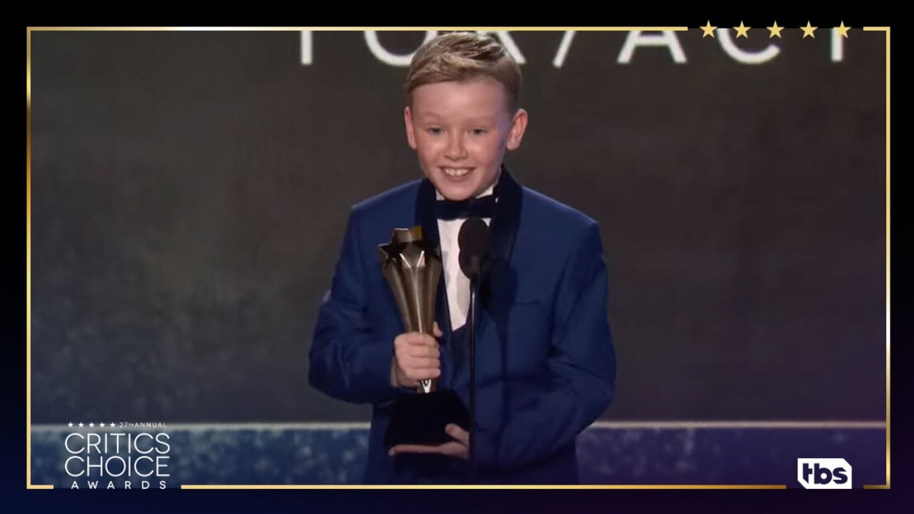 Jude Hill: Award Acceptance Speech | 27th Critics Choice Awards | TBS