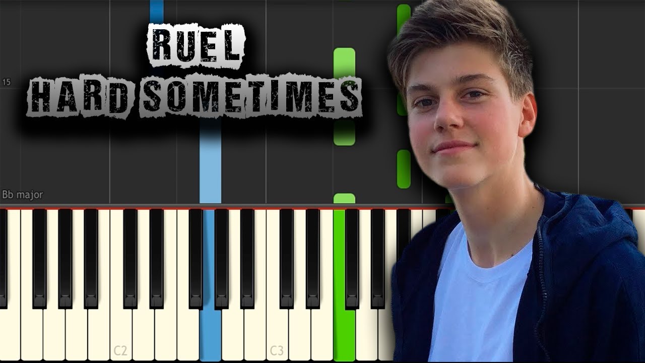 Ruel - Hard Sometimes - [Piano Tutorial] (Synthesia) (Download MIDI + PDF Scores)