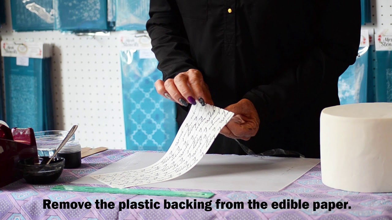 TUTORIAL: How to use Mesh Stencils on a Cake