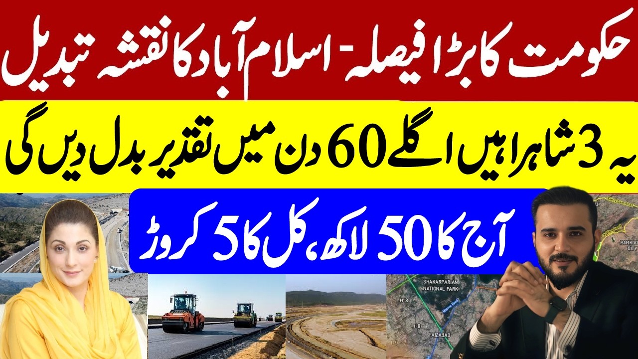 🚨 Islamabad 3 Mega Road Projects Transforming Property | Real Estate News 2026 | Beneficiary Project