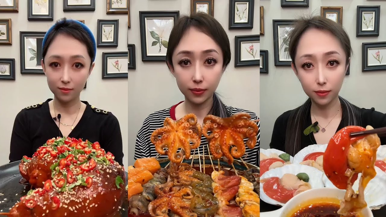 Mukbang #78 : Eat pig brain belly pork 🍖🍖, ,Noodles🍜🍜..#belly #mukbang #eatingshow #food 