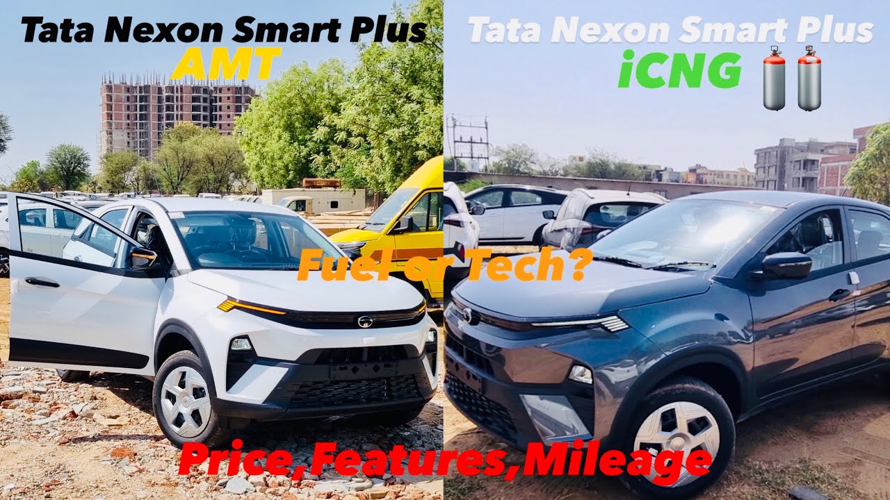 Tata Nexon Smart+ 2025: Petrol AMT vs iCNG Manual | Full Comparison & Verdict