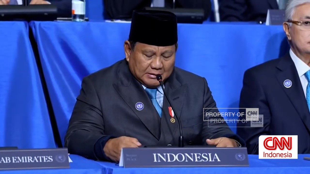 Pidato Presiden Prabowo di Pertemuan Perdana Board of Peace