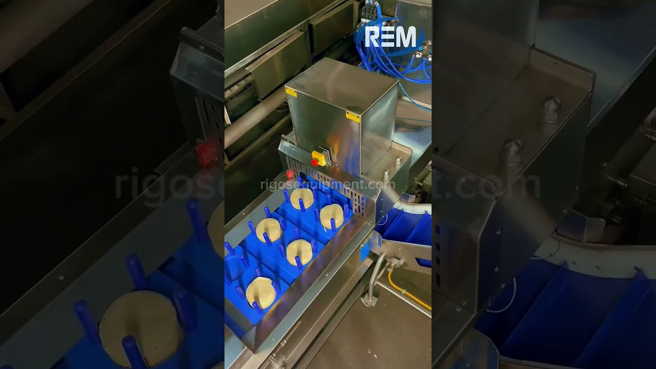 Automatic Pre-Cut Tortilla Line #chips #tortilla #foodequipment