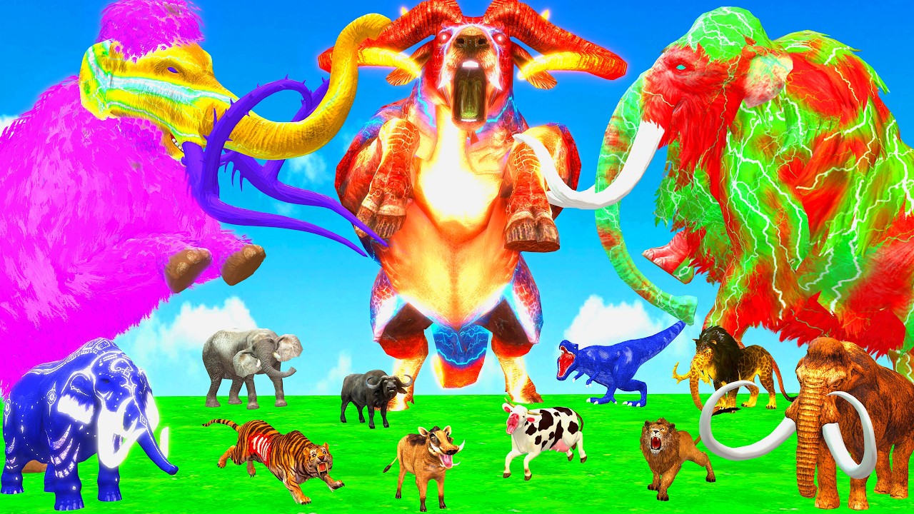 Incredible Animals Race vs Dinosaurs vs Prehistoric Mammals Speed Race Run: Who Will Win? ARBS#2026