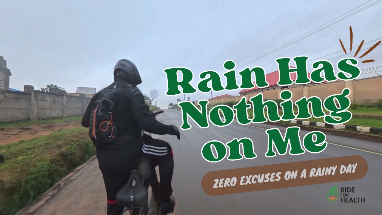 Even the rain could not stop me, Zero excuses on a rainy day #RideForHealth #cyclist #rider