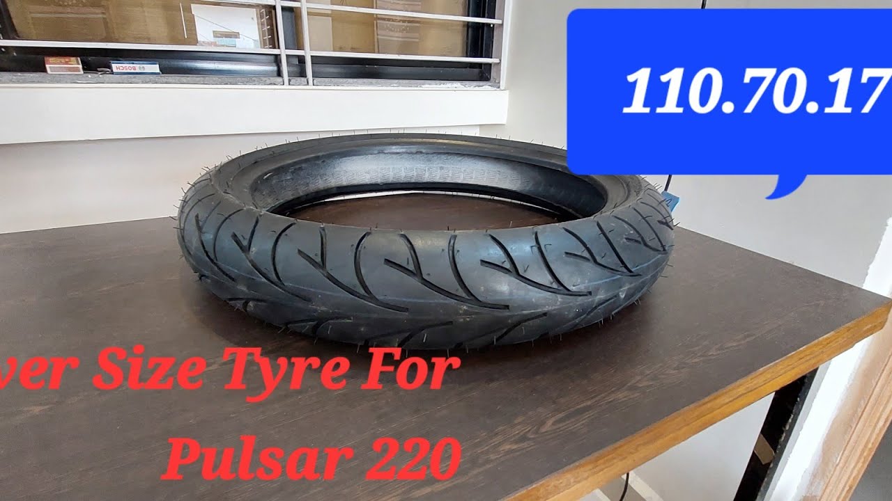 Over Size Tyre For Pulsar 220f  110 .70.17 Metro Continental Conti Go .