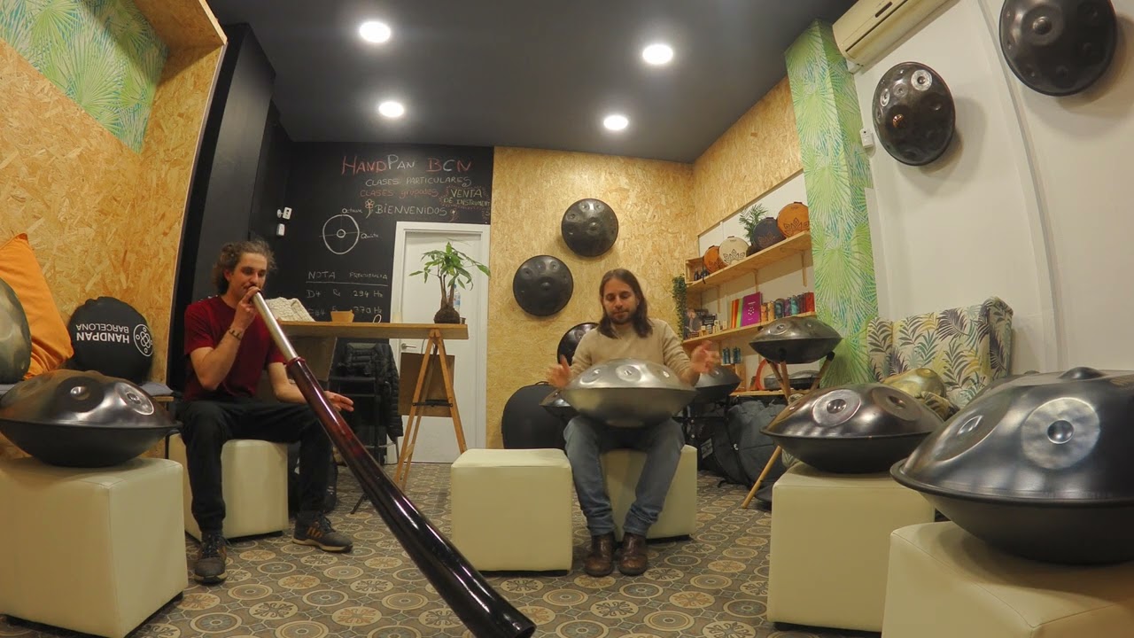 Duende meets Ravid - Didgeridoo & Handpan | jam in 'Handpan Barcelona'