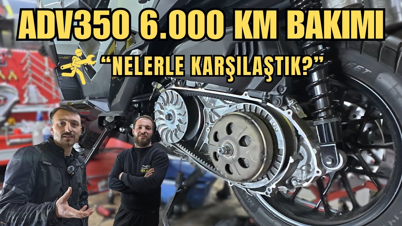 Honda ADV350 6.000 KM Bakımı | Yağ, Varyatör ve Filtre Değişimi Adım Adım