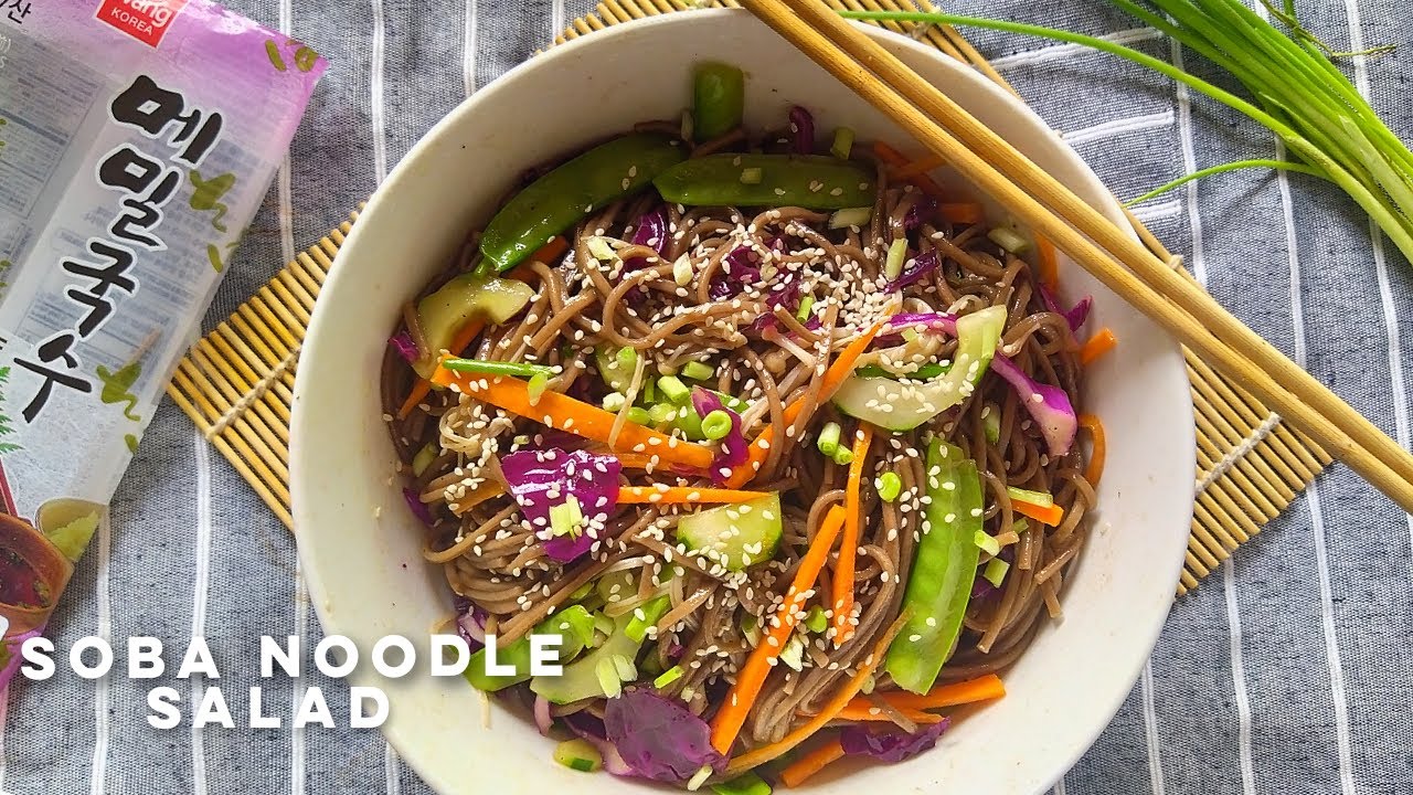 Easy Soba Noodle Salad Recipe | Buckwheat Noodle Salad Dish | Healthy Noodle recipe