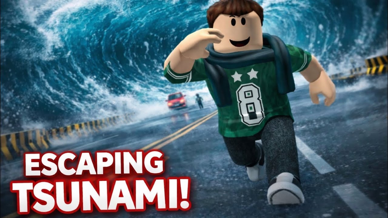 اول فيديو ل ماب الهروب من التوسونامي [ROBLOX] 🫠
