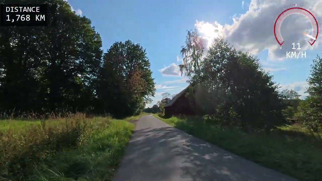 Running down from Rude Hill