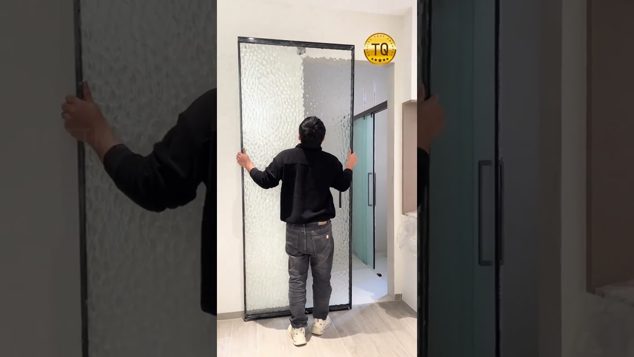 The sliding door without installation is very convenient and quick to install.#slidingdoors