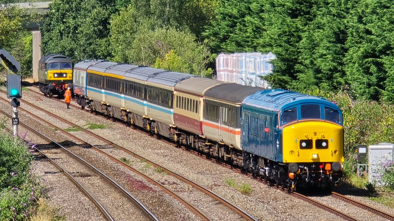 Class 45 45118 5Z46 0852 Crewe H.S.- Bristol E Depot at Goytre / Panteg 26/07/24