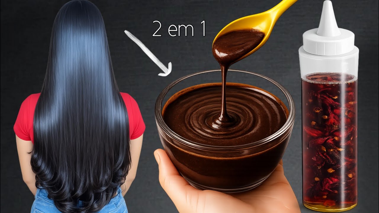 FAZ CRESCER CABELO MUITO RÁPIDO PARA DE CAIR E FORTALECE COM 2 INGREDIENTES 