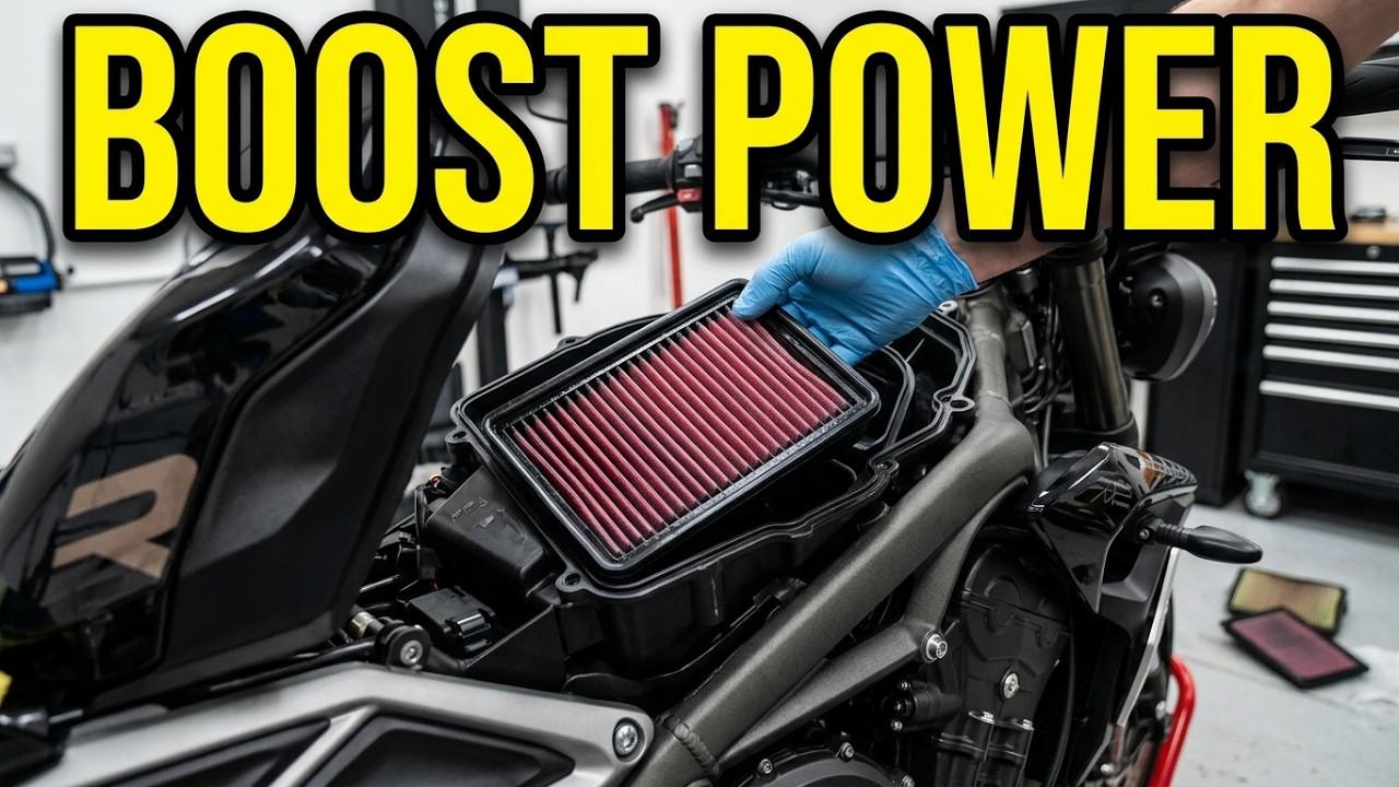Triumph Street Triple Mods: установка воздушного фильтра K&N Sport и сброс сервисного индикатора