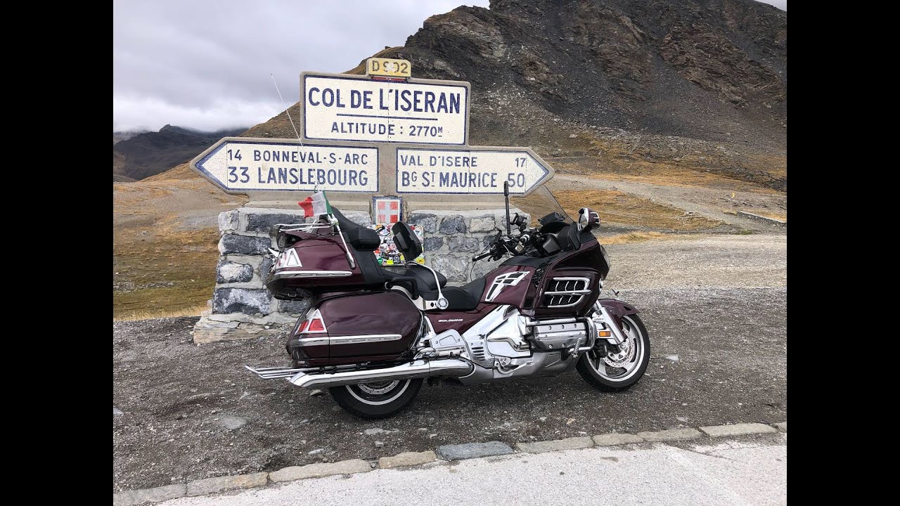 Al Colle dell'Iseran con la Honda Goldwing - At the Colle dell'Iseran  with Honda Goldwing