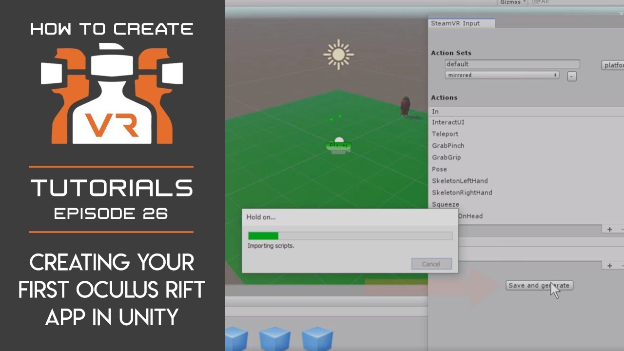 Tutorial | E26 | Creating Your First Oculus Rift App in Unity