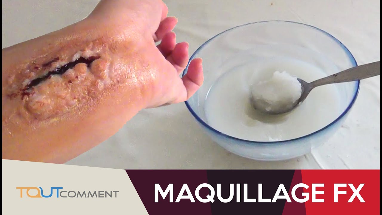Recette de pâte pour maquillage fx (Halloween)