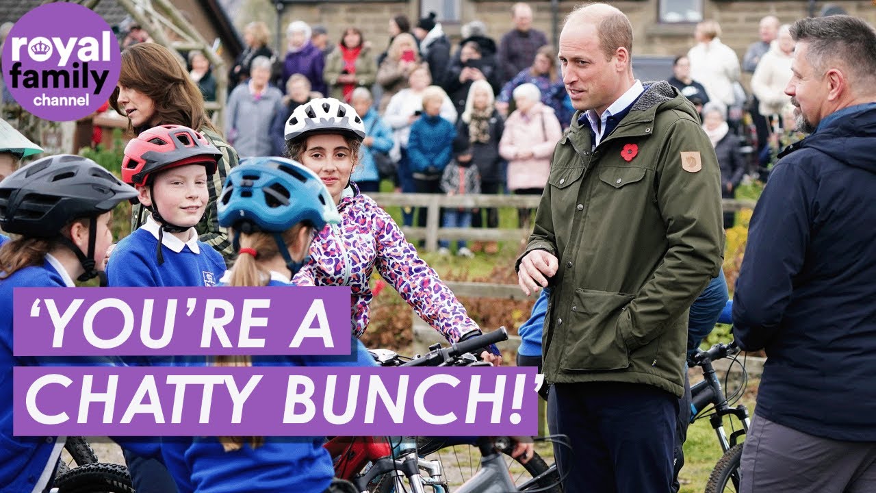 'Wheels' And Kate Meet Inquisitive Kids After Surprise Bike Ride