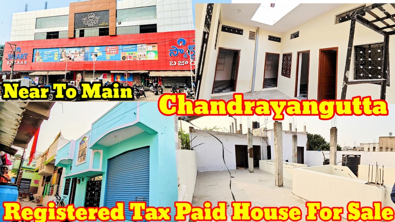 ☎️ 9182959641 Reg Tax Paid 150 Sq Yards House For Sale Near To Main Road Chandrayangutta Hyderabad